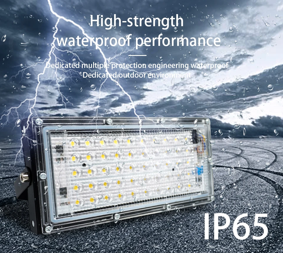 LED Flood Light IP65 Waterproof AC 110V 220V 50W 100W Outdoor Garden Projector Sa2642066a9904548982ad3885392fdf0K