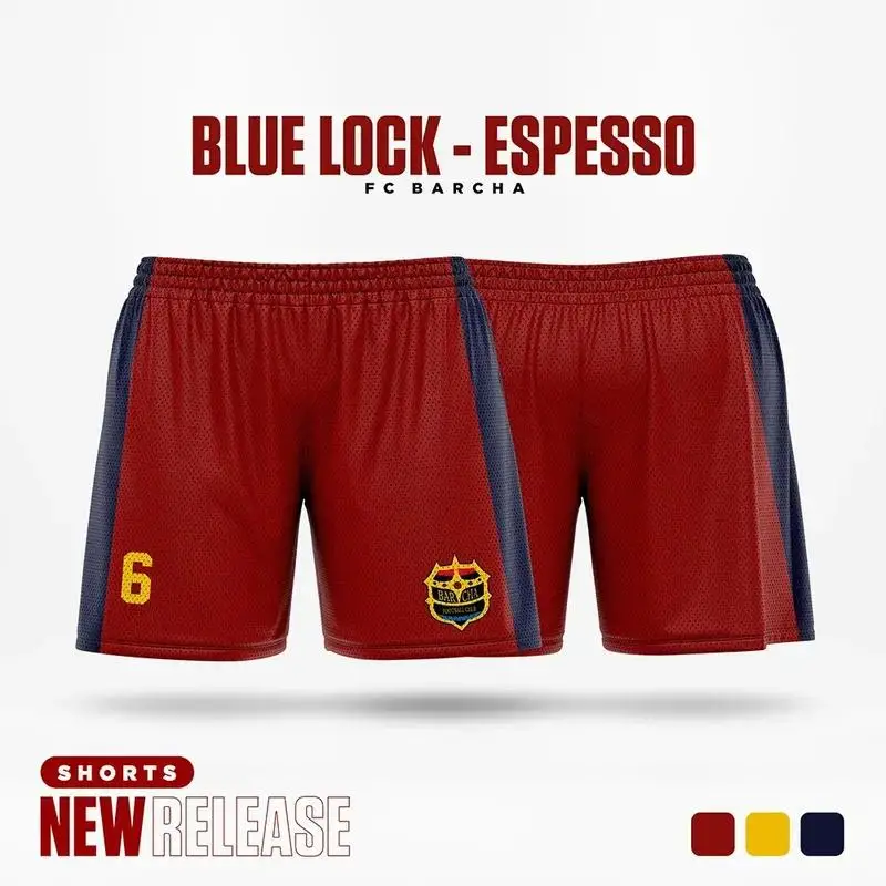 2025 New Fashion Trend Blue Lock Cartoon Anime Cosplay printing Sports shorts Men's Summer Casual Loose Breathable shorts 2