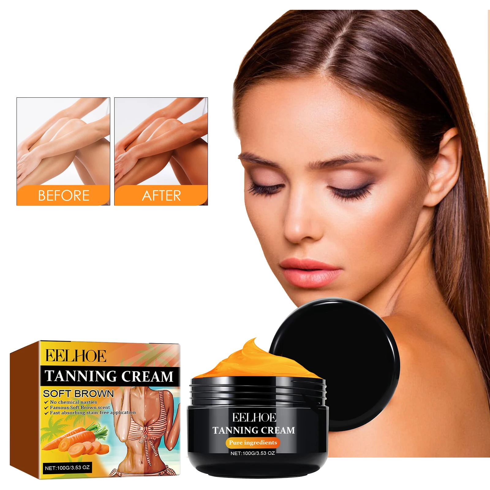 Natural sunshine color, making your skin more textured and radiant