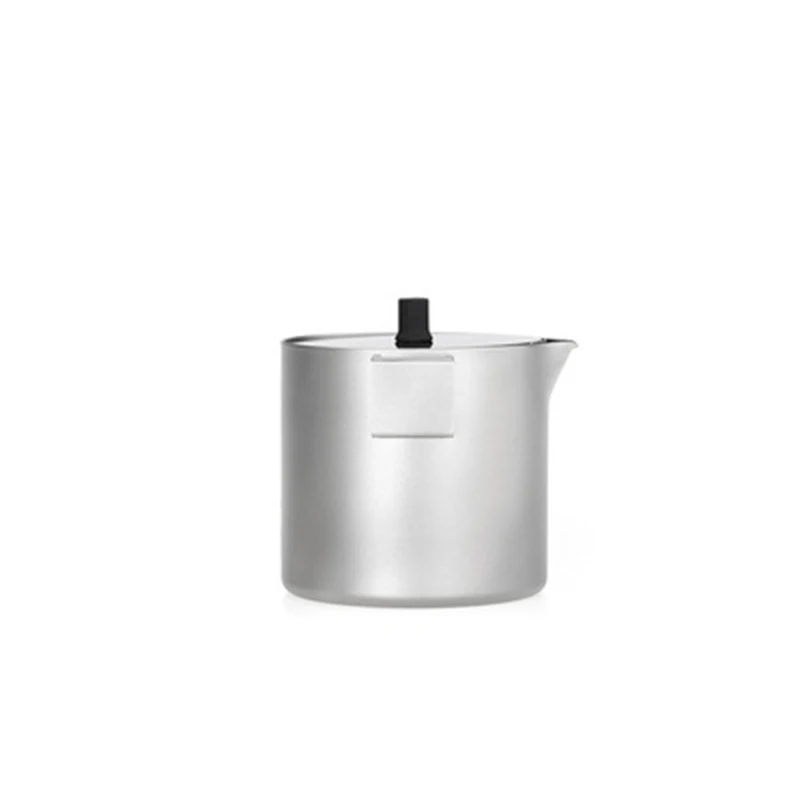 Keith NonToxic Titanium Tea Cup Set Teapot, Bacteriostatic Tableware, Outdoor Drinkware Chinese Kung Fu Tea Set with Tea Tweezer 2