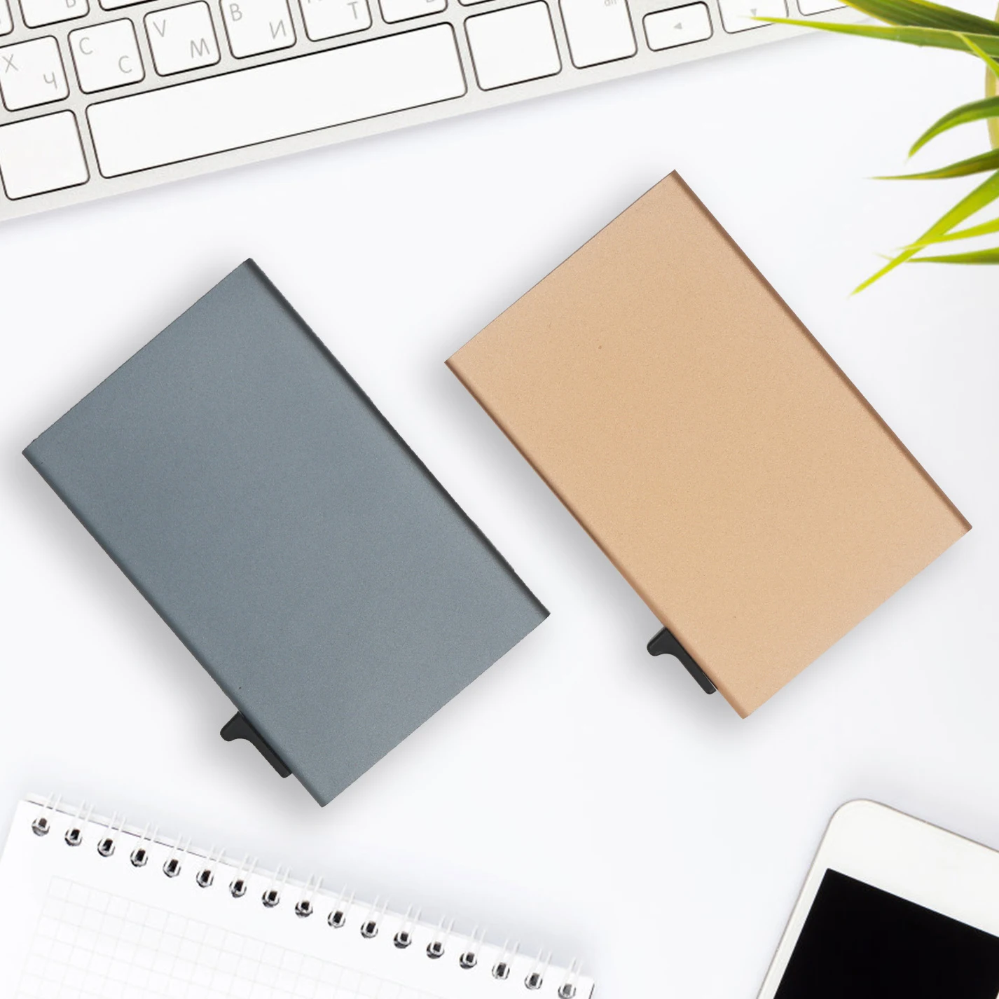 Business Thin Slim Aluminum Men Wallet wallet card holder card holder credit card holder credit card wallet card wallet wallet card bag document card wallet ID Credit Card Holder Mini RFID Wallet Case Automatic Pop up Bank Card Case Black