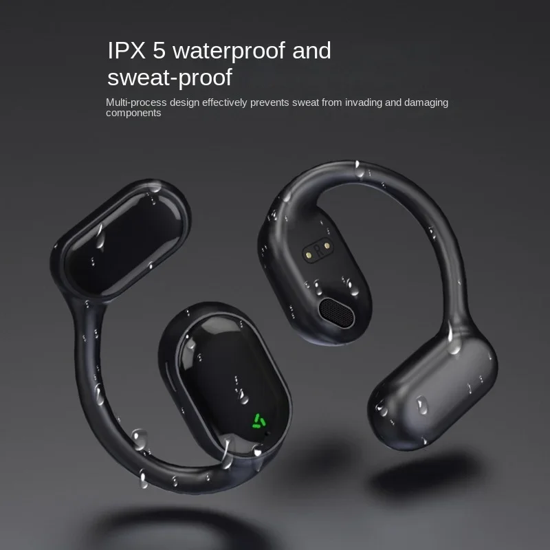 TWS Bluetooth 5.3 Earphones WIth Mic Wireless Headphones HiFi Stereo Ear Hook Earbuds Noise Reduction Sports Waterproof Headsets