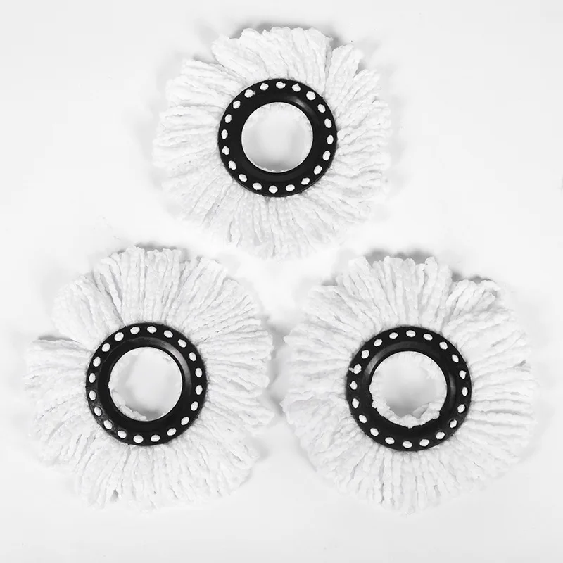 

Rotating Round 16mm Mopping Head Microfiber Rag Mop Cloth Replacement Clean Tool Easy To Remove Mop Head Replacement Head