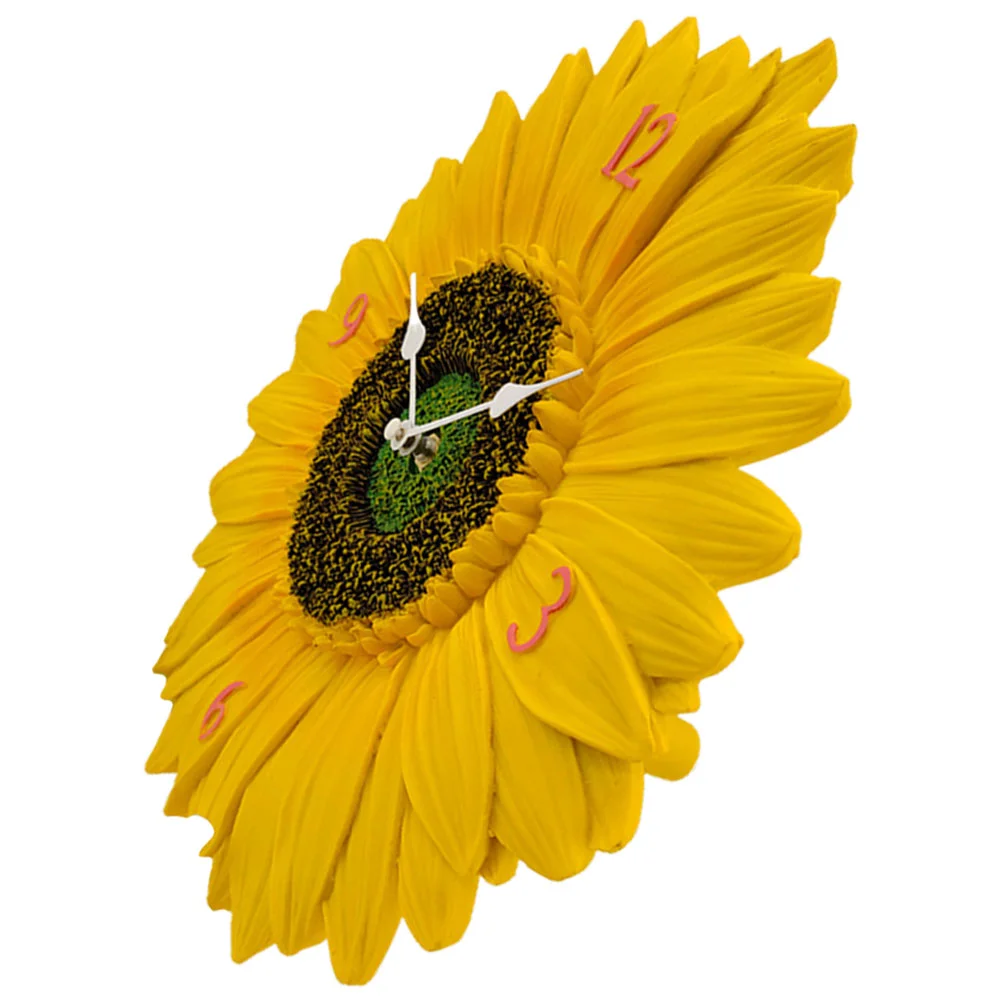 

Sunflower Wall Clock Modern Design Silent Wall Clock Round Minimalist Wall Clock Outdoor Wall Clock Decor Art Wall Clock Decor