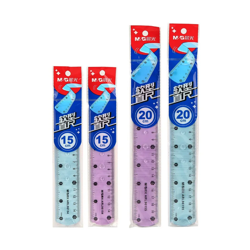 

Soft Ruler 15cm/20cm ruler primary school students stationery Korea simple cute school supplies creative rulers M&G 96155/96156