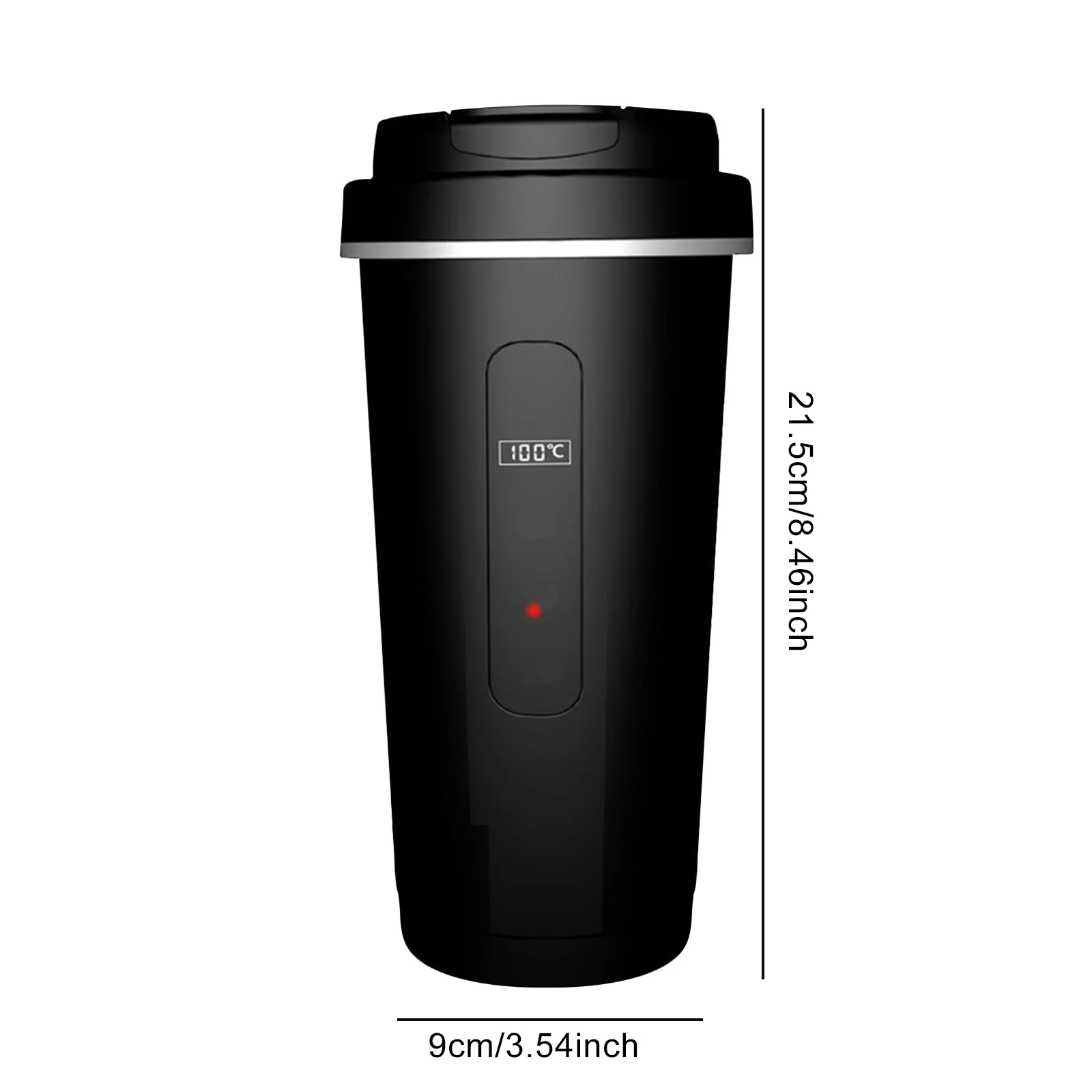 휴대용 차량용 물 끓이기 포트 스테인리스 스틸 트럭용 가열 컵 소형 전기 주전자