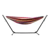 Outdoor Canvas Hammock Indoor Hammock Stand with Carrying Bag, Strong Load-Bearing Hammock Swing 2