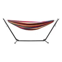 Outdoor Canvas Hammock Indoor Hammock Stand with Carrying Bag, Strong Load-Bearing Hammock Swing 2