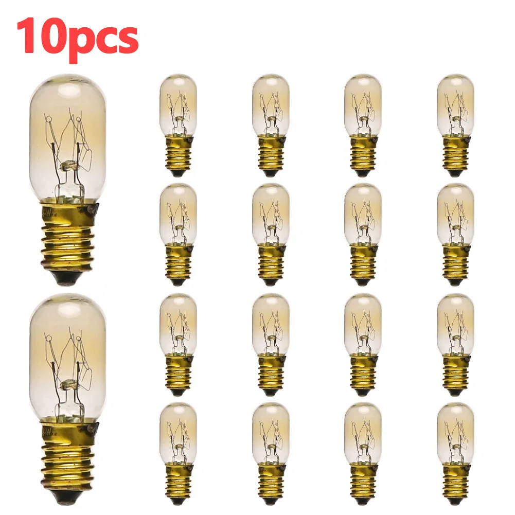 10pcs Salt Lamp Bulb 15w E14 Screw In Pygmy Bulbs Fridge Appliance Oven 220V-240V PYGMY Bulbs Lighting Accessories