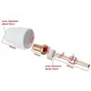 40Pcs Cutting Consumables (Extended) with Cutter Torch PT31 LG40 12 6