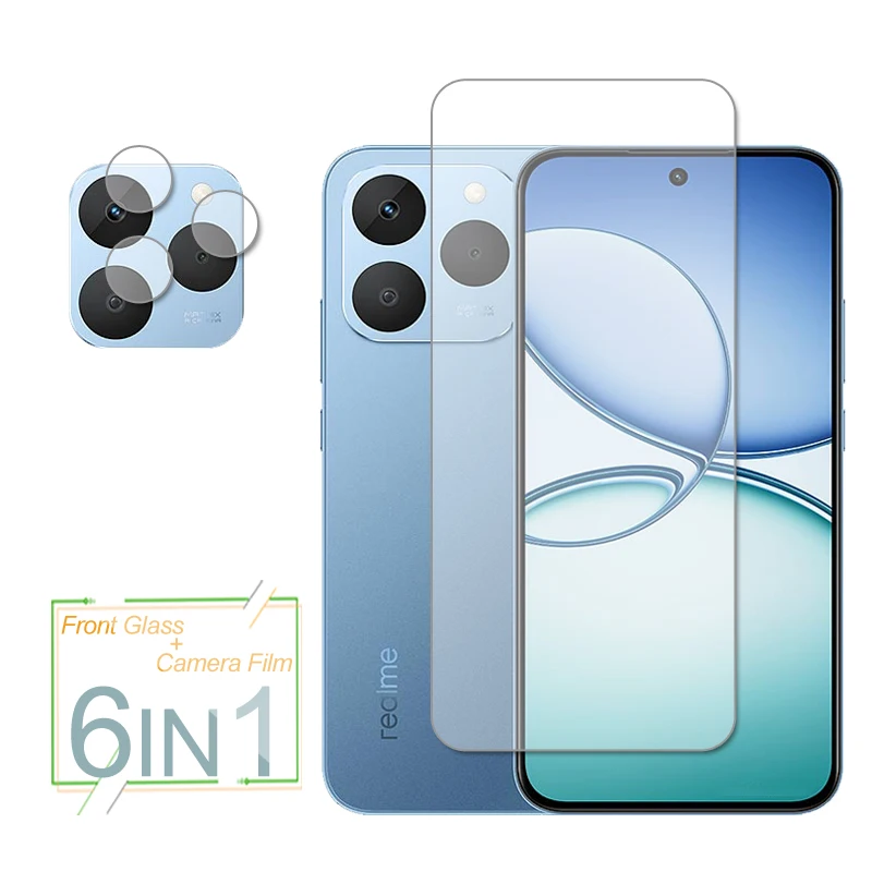 Premium Tempered Glass Screen and Camera Lens Protector - Clear Protective Film