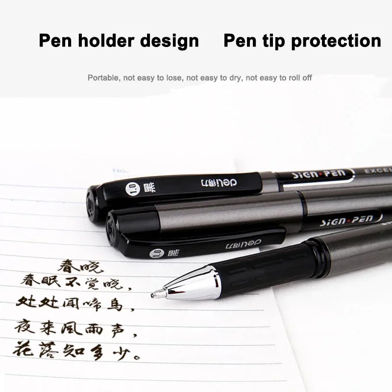 1PCS S73 Office Gel Pens 1.0mm Bold Carbon Water Pen Business Signature Pen Smooth Student 2