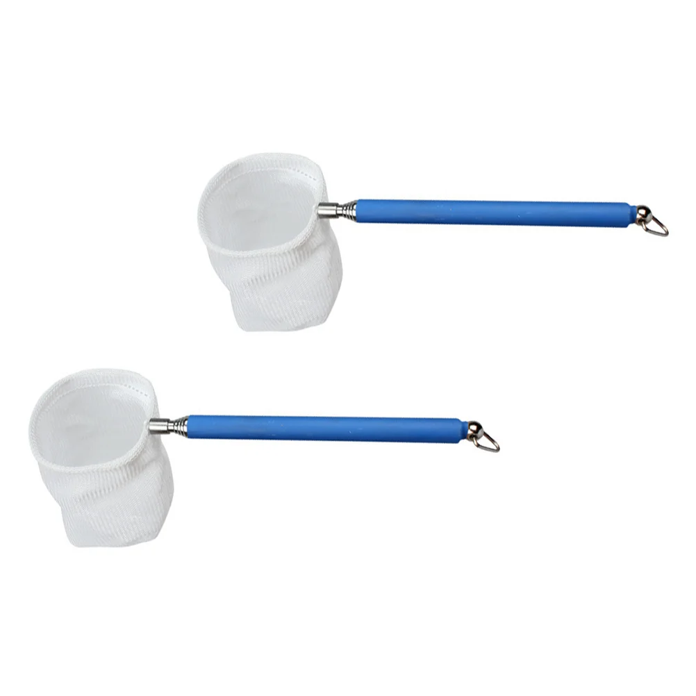 

2 Pcs Net Fish Tank Small Fishing Dip Stainless Steel Catch And Release