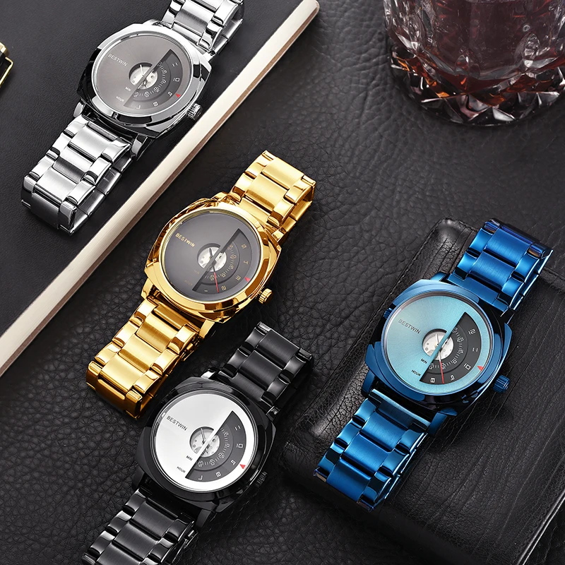 The New Golden The Fashion Business Top Luxury Brand Quartz Watch men Glass, Stainless Steel The oval Waterproof