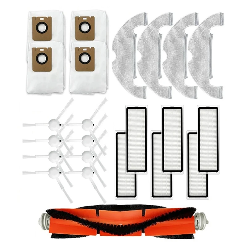 

Запчасти для робота-пылесоса Xiaomi Dreame Bot Z10 Pro L10 Plus RLS5D, основная и боковая щетки, фильтр НЕРА, тряпичная ткань