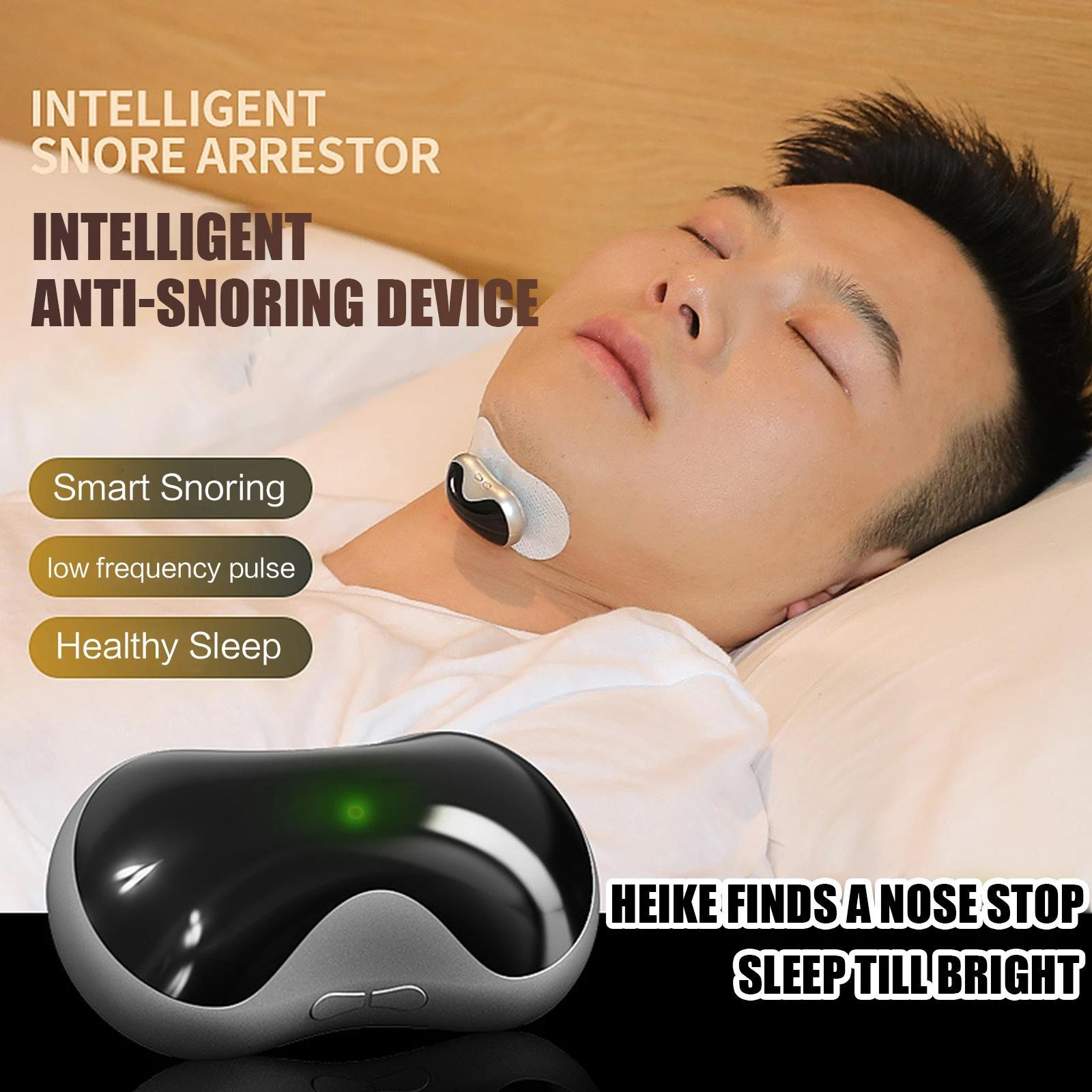 Smart Anti Snoring Device Portable EMS Noise Reduction Muscle Stimulator Comfortable Improve