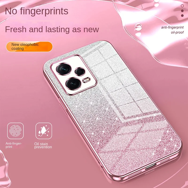Glitter Plating Soft TPU Phone Case Cover