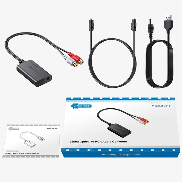 Conversor Fibra Convertidor De Audio Analógico A Digital Óptico