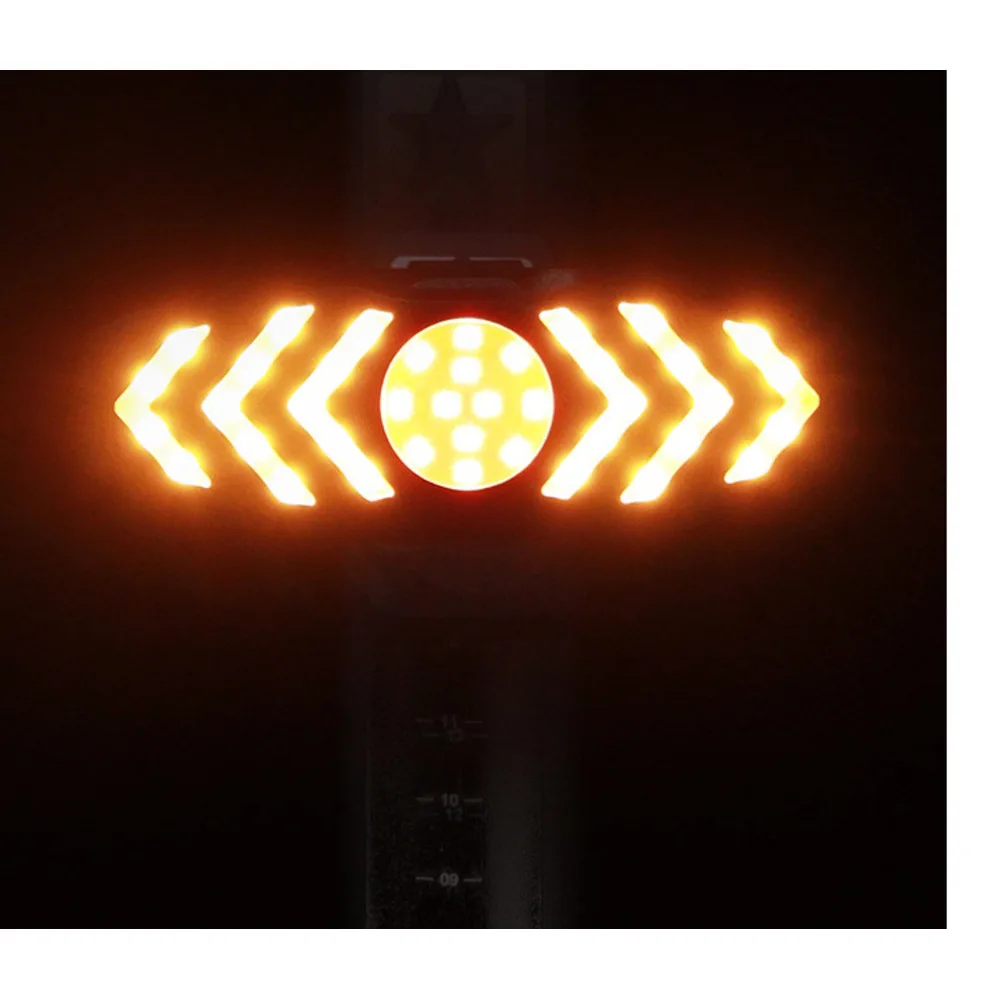 Bicycle remote control LED wireless turn signal tail USB charging bicycle warning light bouncing fruit riding equipment_voghion.com