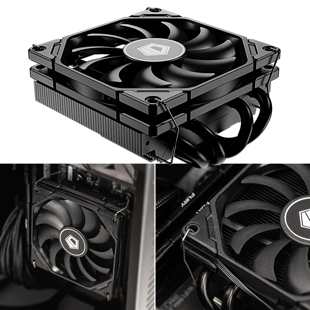 Id-cooling Is40x v3 Cpu Cooler Altura Super Slim Cpu Radiador Heatpipe Centímetros Ventilador de Refrigeração para Intel Lga1700 11200 15x Am5 Am4 - Imagem 2