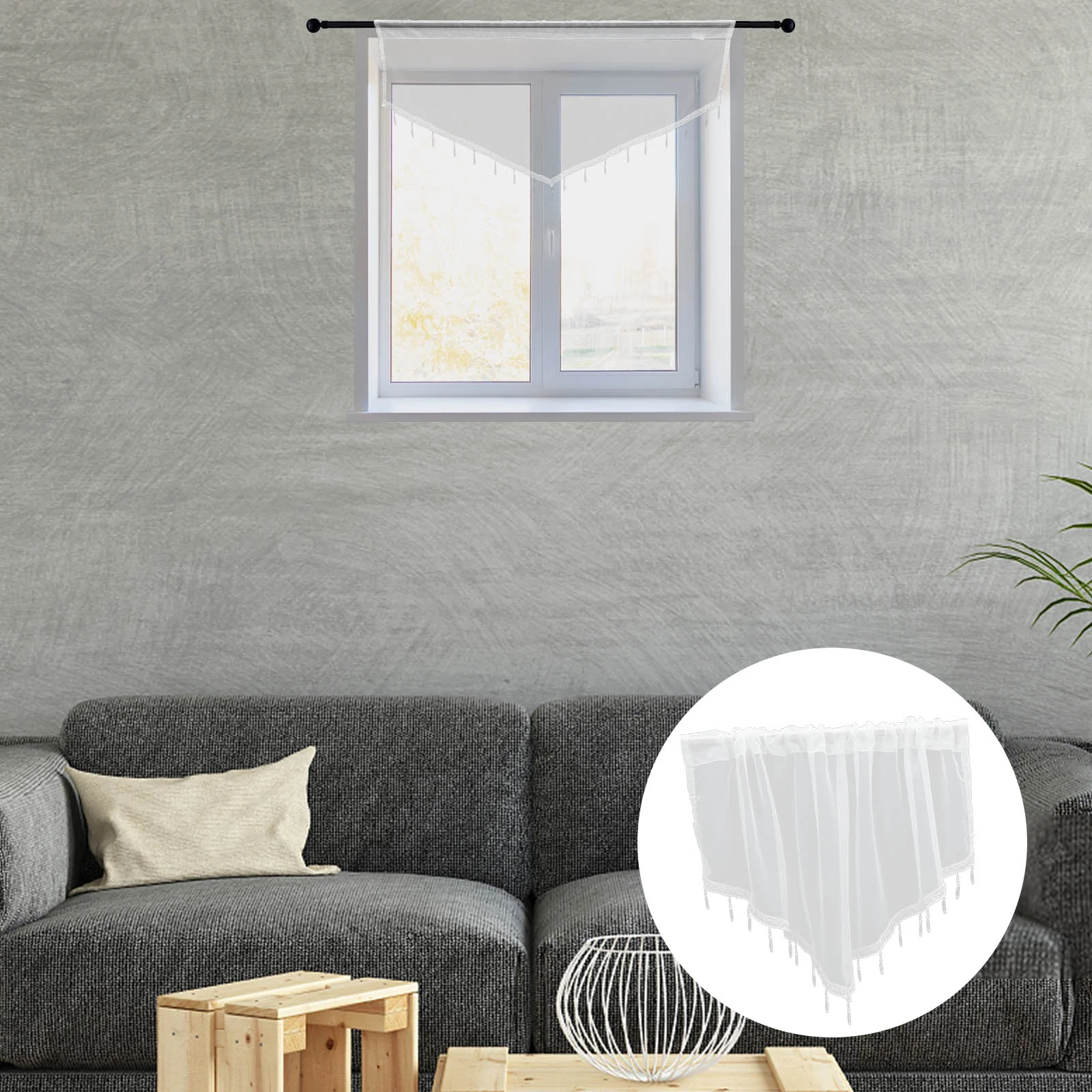 

Triangle Valance Curtains for Living Room Window Valance Curtain Valance Home Decor