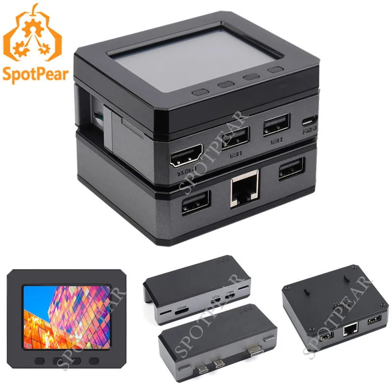 

Raspberry Pi POD Case 2.8inch LCD expansion module POD USB Hub Module POD Kit for Zero/Zero 2 W