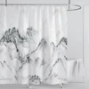 Marble Waterproof Shower Curtain Waterproof Shower Curtain for Bathroom Decor Printed Washable Shower Curtain with Hooks 6