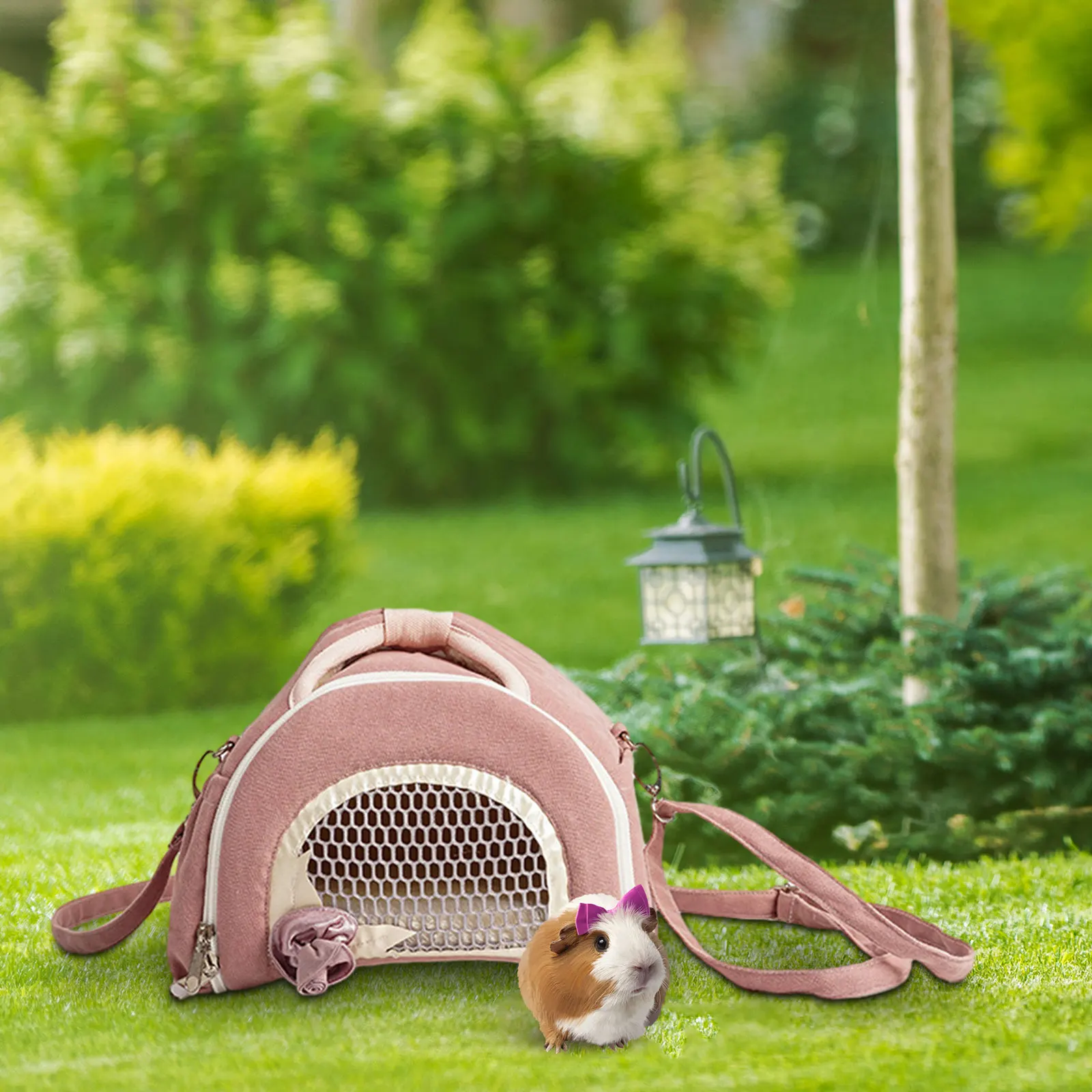 Hamster Carrier Bag Shoulder Bag Travel Portable Breathable Pet Outdoor Pouch For Small Animals Small Pet Squirrel Hedgehog Rat pet carrier