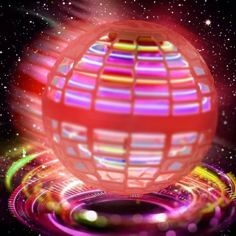Flying Ball Children's Hand Controlled Color LED Cosmic Globe 360 &deg; Rotating Suspension Ball Suitable for Indoor and Outdoor Toy