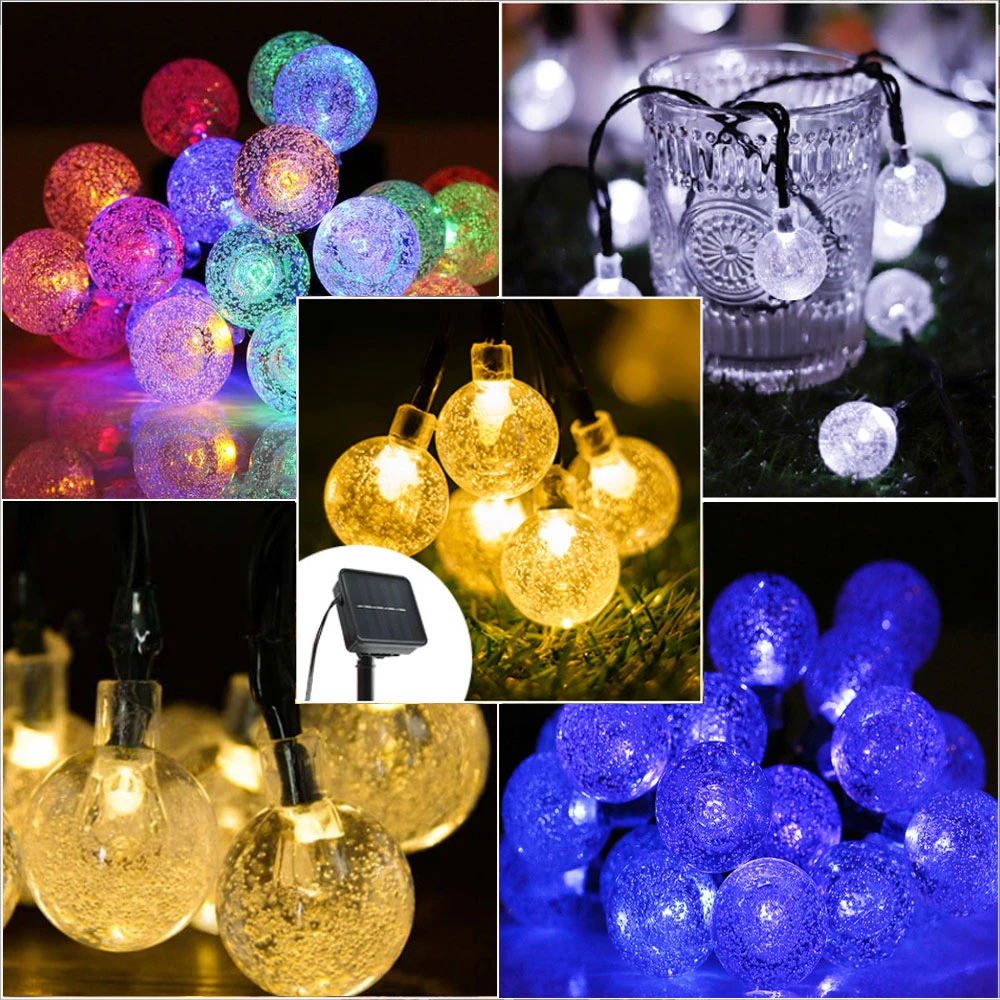 solar led street light LED Outdoor Solar Light Crystal Ball Light String 200LED Waterproof Solar Charging Light for Courtyard Garden Decoration Lamps decorative solar lights