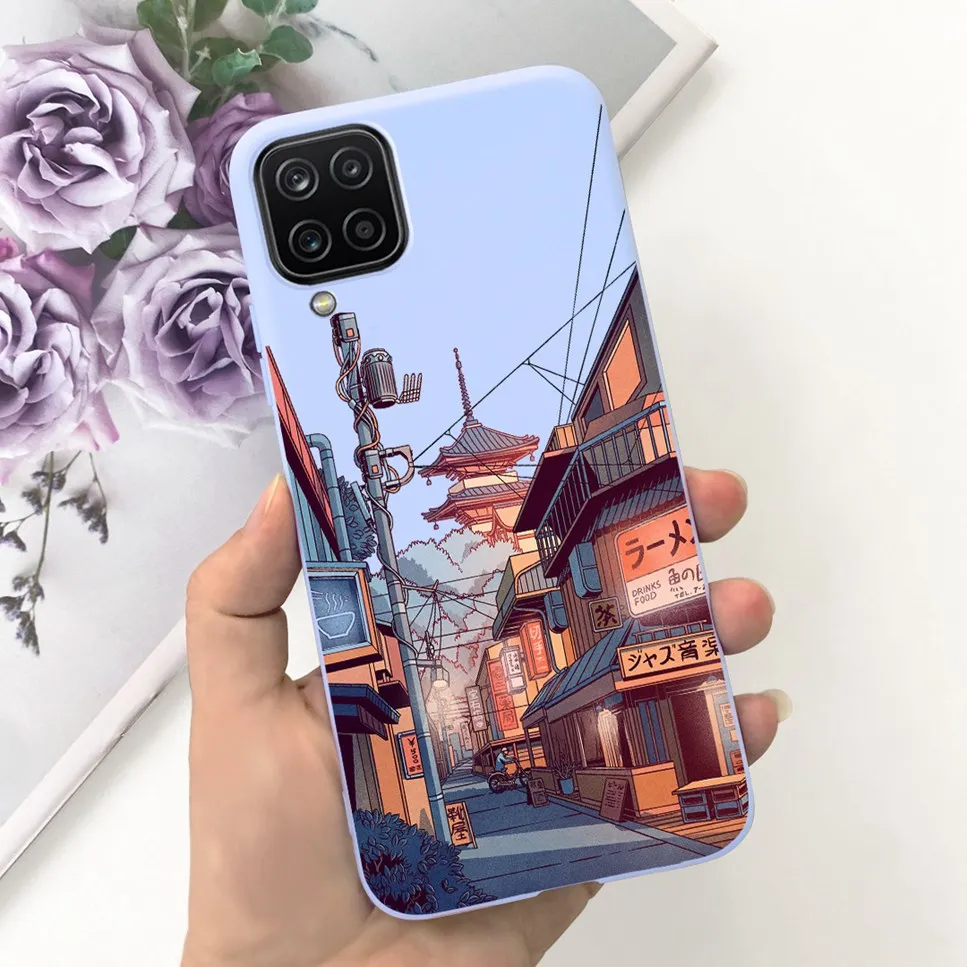 NEW Design For Samsung Galaxy A12 Case Silicone TPU Back Cover For Samsung A12 M12 F12 Galaxy M12 India  Funda Couqe Bumper