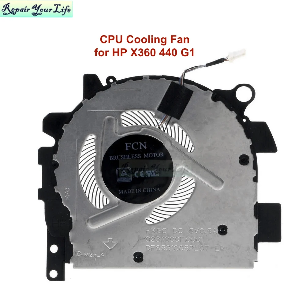 Laptop Cpu Cooling Fan For Hp Probook X360 440 G1 Hsnw01c Notebook Pc