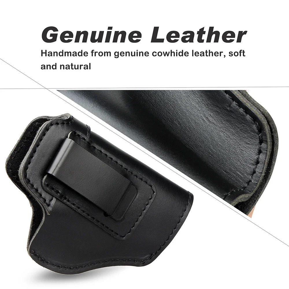 Pistol Holster Left RIGHT Tactical Leather Holster for Concealed Carry Airsoft for Glock 17 19 43X Sig P365 9mm