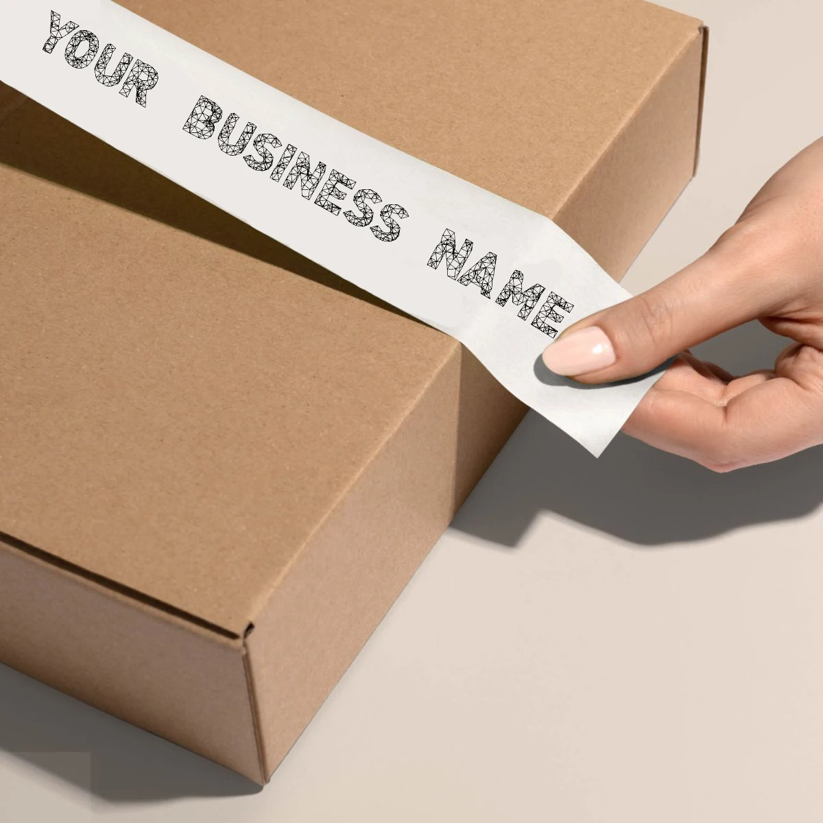 Custom Box Seal Stickers Thank You Branded Packaging Labels Adhesive Logo Small Business Packing