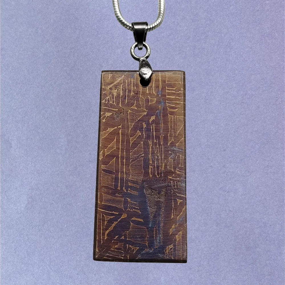

Muonionalusta natural meteorite Iron meteorite pendant Iron meteorite pendant material Specimen Collection - QD210