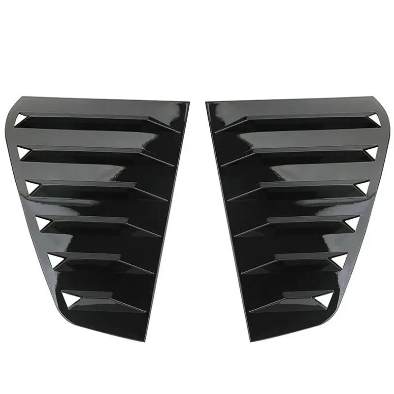 2X Car Rear Window Louver Shutter Cover Trim For VW GOLF 6 MK6 MK6.5 GTI GTD R Window Louver Side Vent 2010-2014
