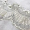1PC White Screen Matched with Screen Bedroom Window Finished Product Good Hanging Feeling Exquisite Bead Embroidery Screen 3