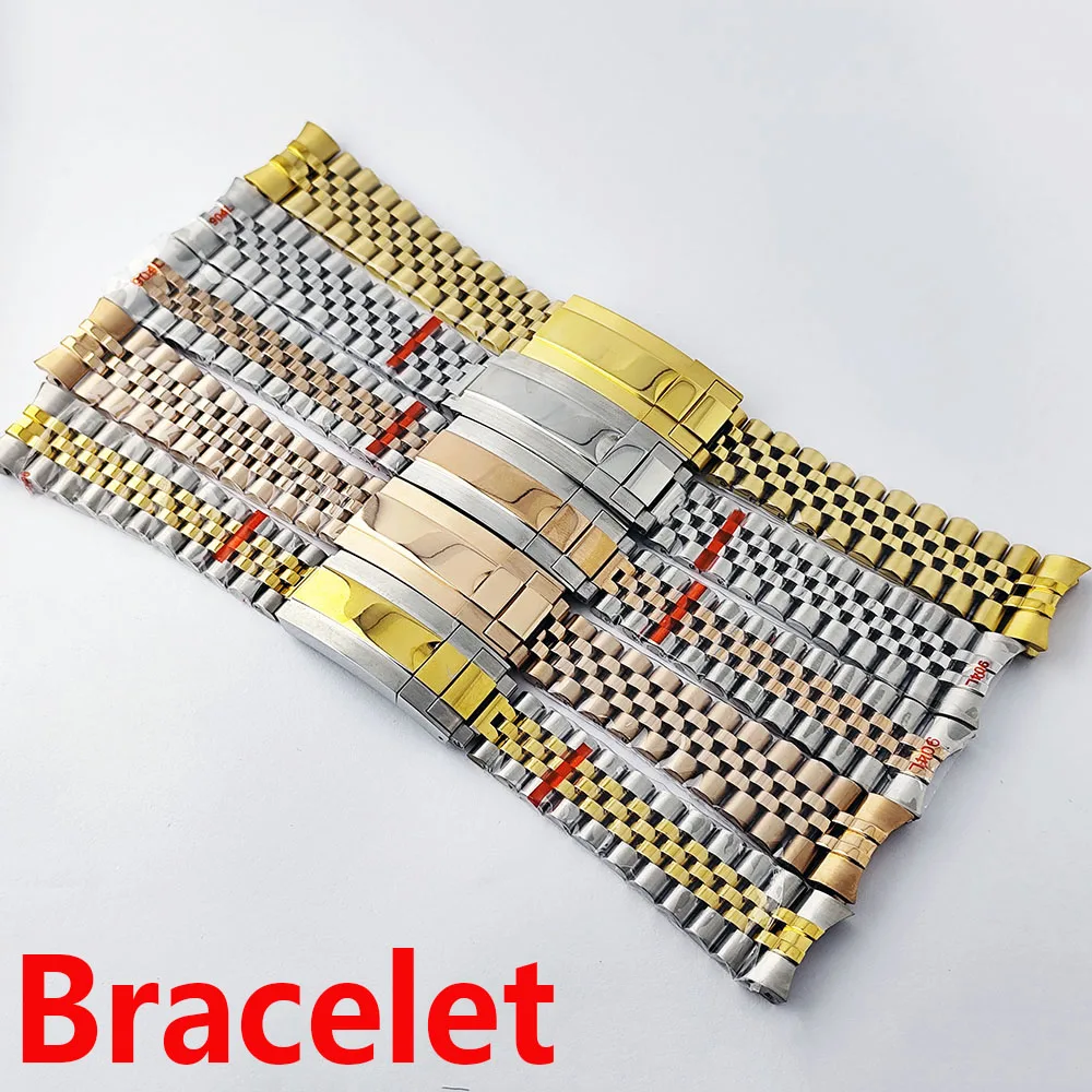 

Stainless Steel Watchbands Bracelet 20mm for Presidential Bracelet Women Men Silver Solid Metal Watch Strap Accessorie