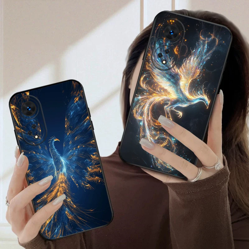 Cartoon Phoenix Silicone Soft Phone Case