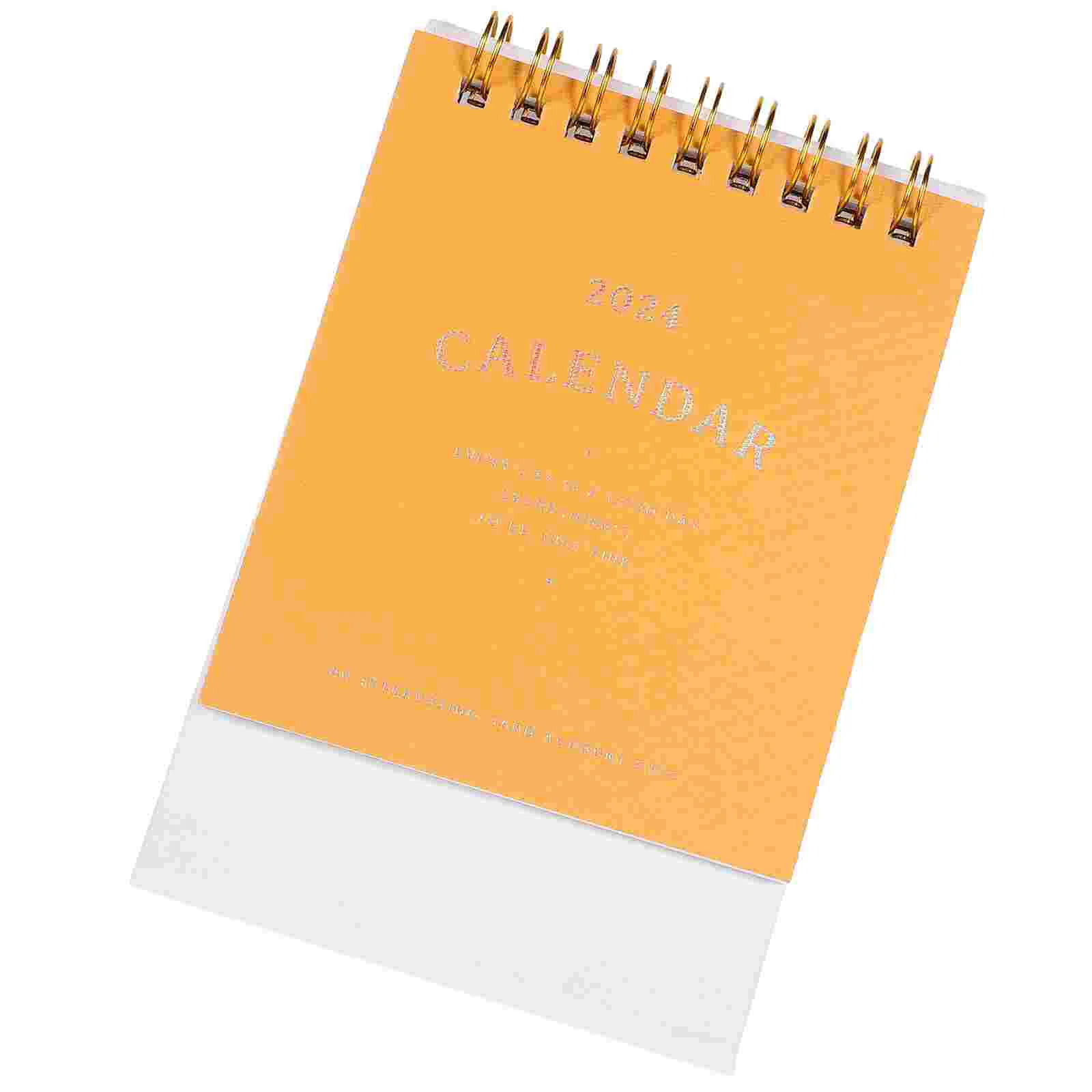 Desk Calendar Small Standing Flip Desktop Calendars Portable Daily Planning Monthly Calendar For Home Office Decorations