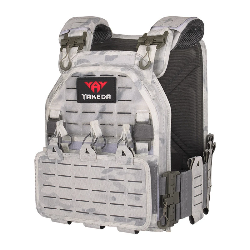 Snow Camo Tactical Vest for Men Military 1000D Nylon Quick Release