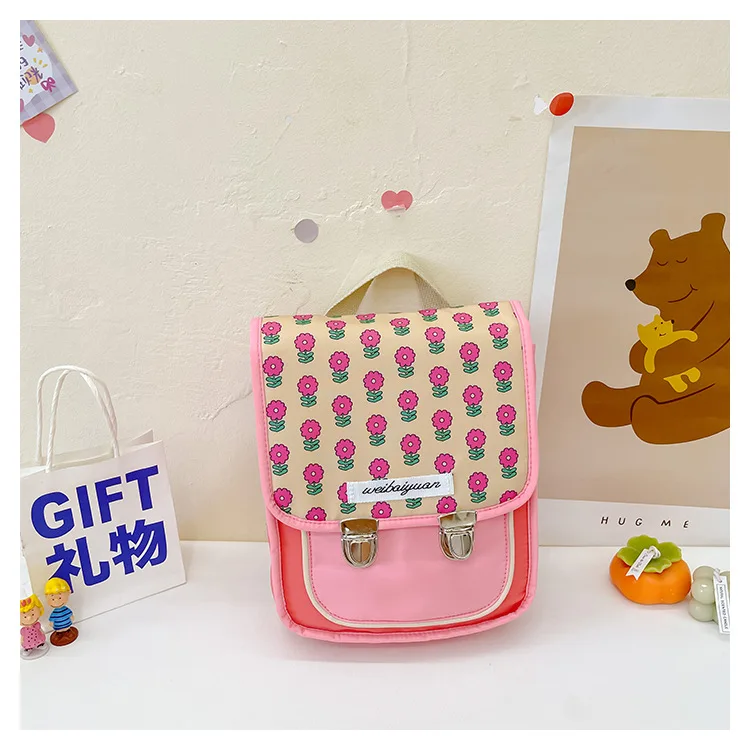 Children's Schoolbag Kindergarten Baby Cartoon Flower Backpack Lightweight Girl's Small Backpack Mochila Escolar Kids Bag Plecak