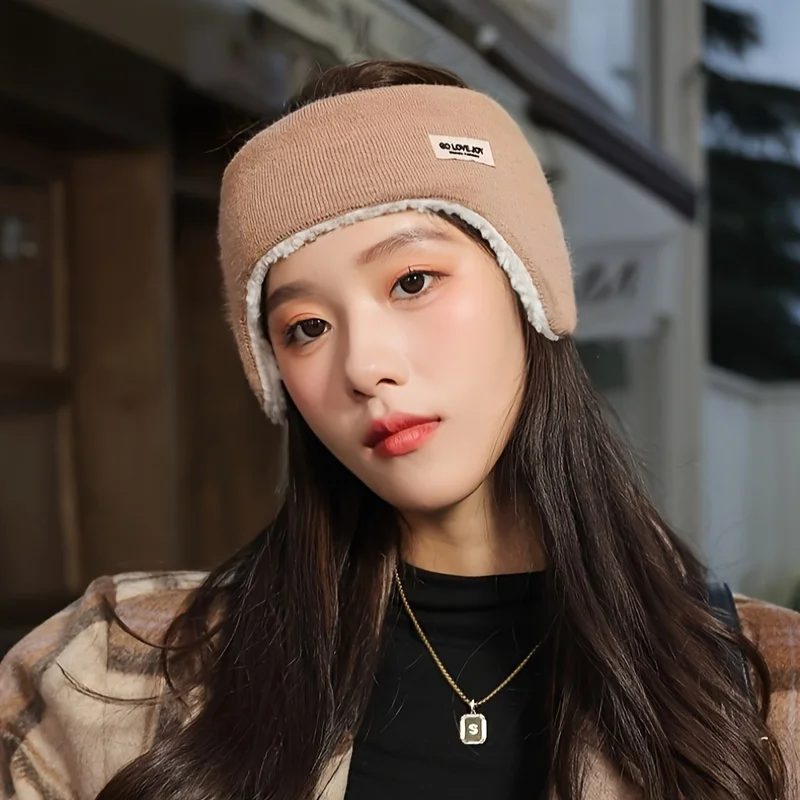Warm earmuffs One-Piece Autumn and Winter Women's Earmuffs Outdoor Windproof Plus Velvet Warm Men's Ear Protection Headband
