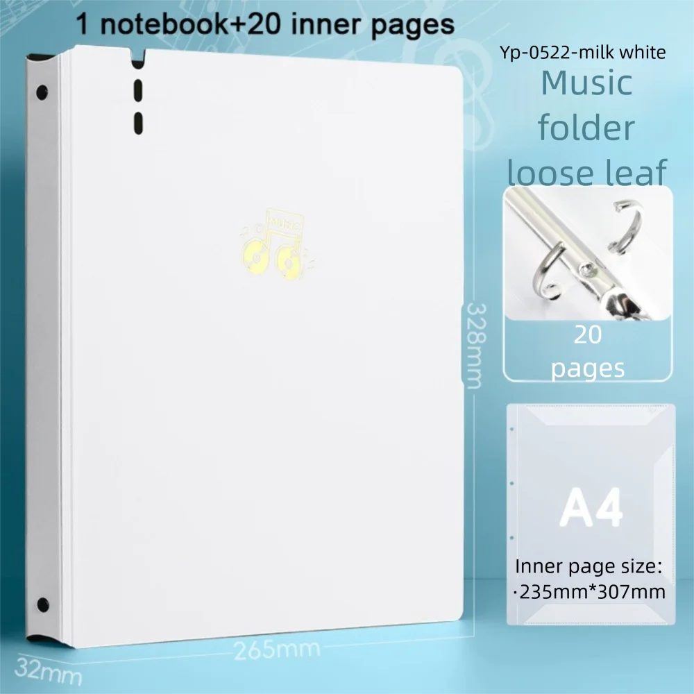 Transparent A4 Portable Music Score Folder - Flexible Plastic Sheet Organizer