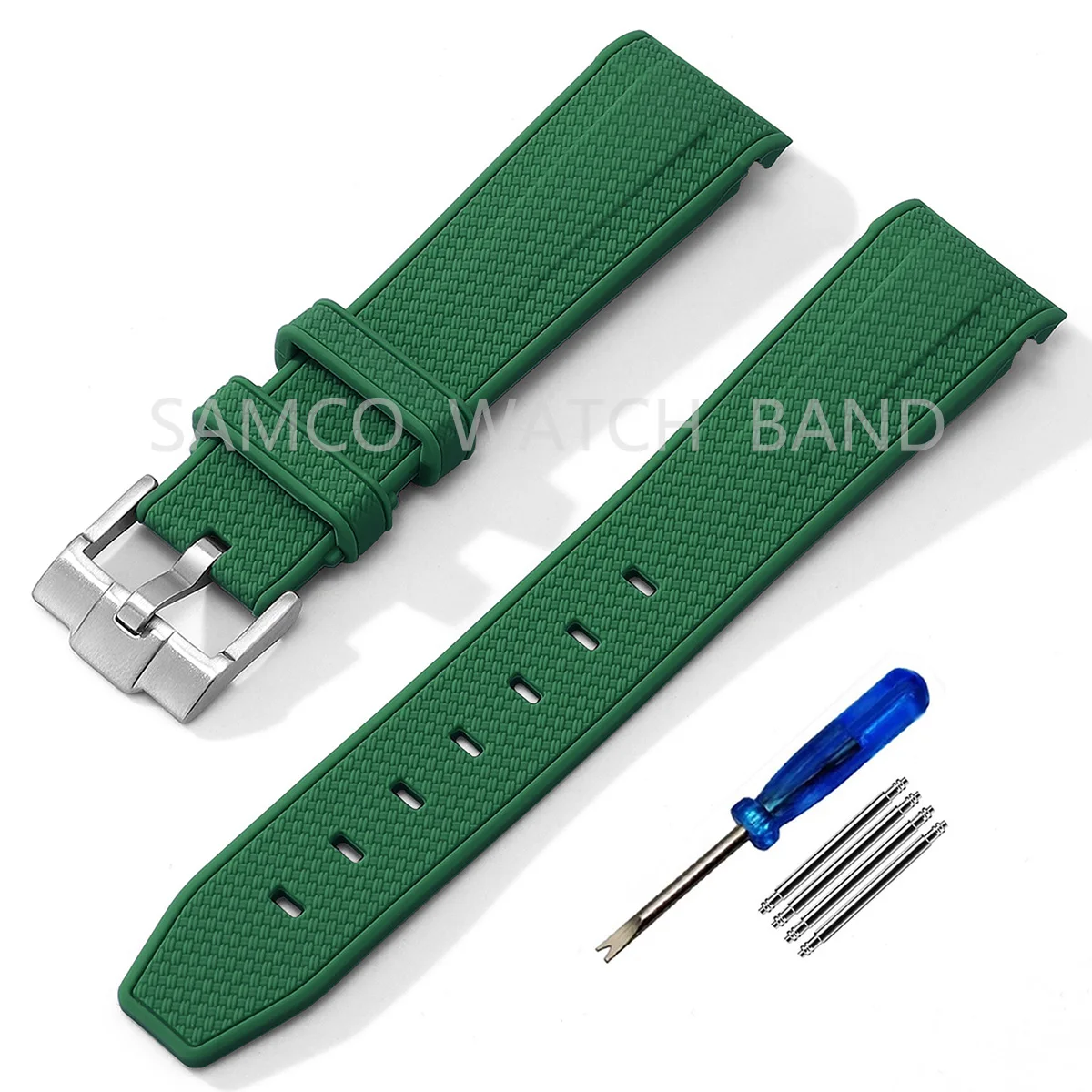 Premium Silicone Watch Strap - 20mm Rubber Replacement Band