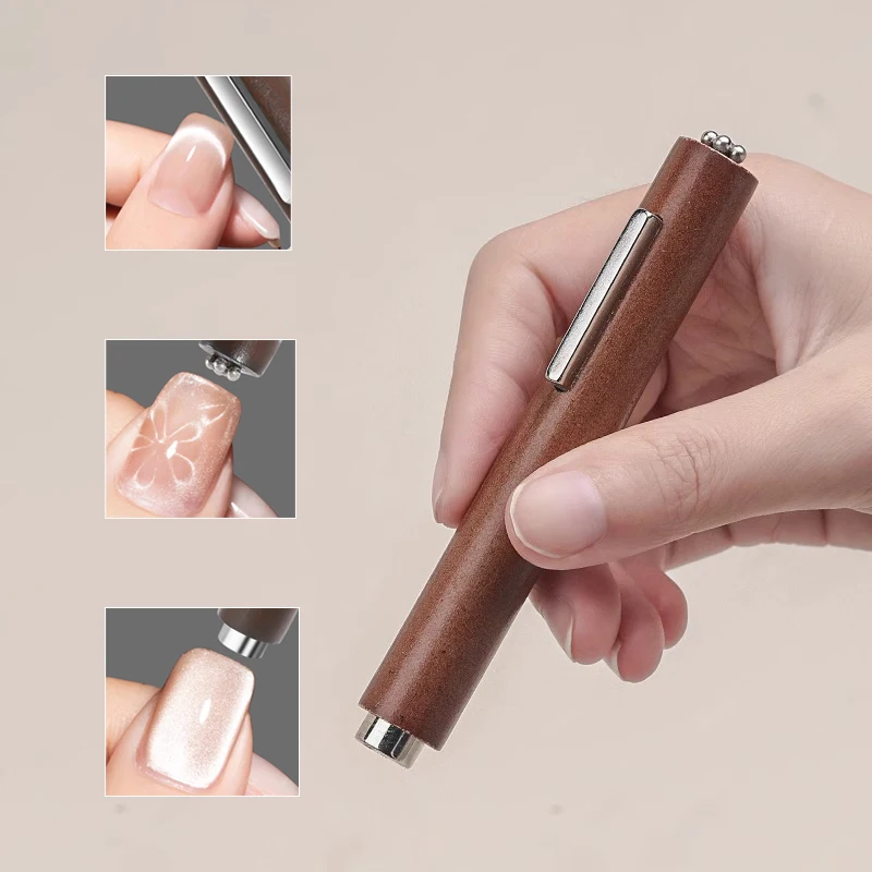 Strong Magnetic Stick for Cat Eye Gel Polish Nail Magnet Tool 3-IN-1 Magnet Pen Nails Art Design Glitter Effect Manicure Tools