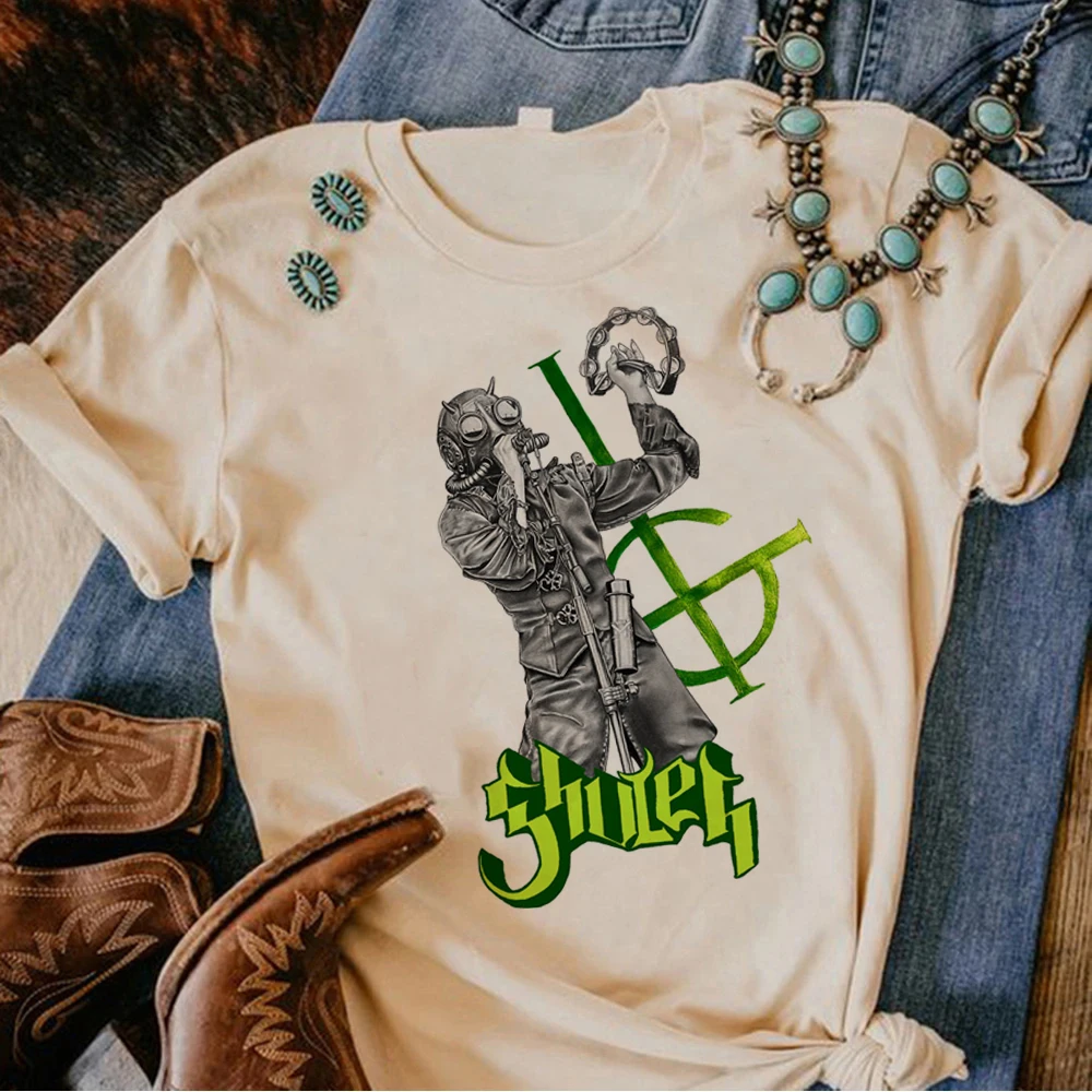 Ghost Band Tshirt Donna Manga Y2K Comic T Shirt Girl Comic Clothes