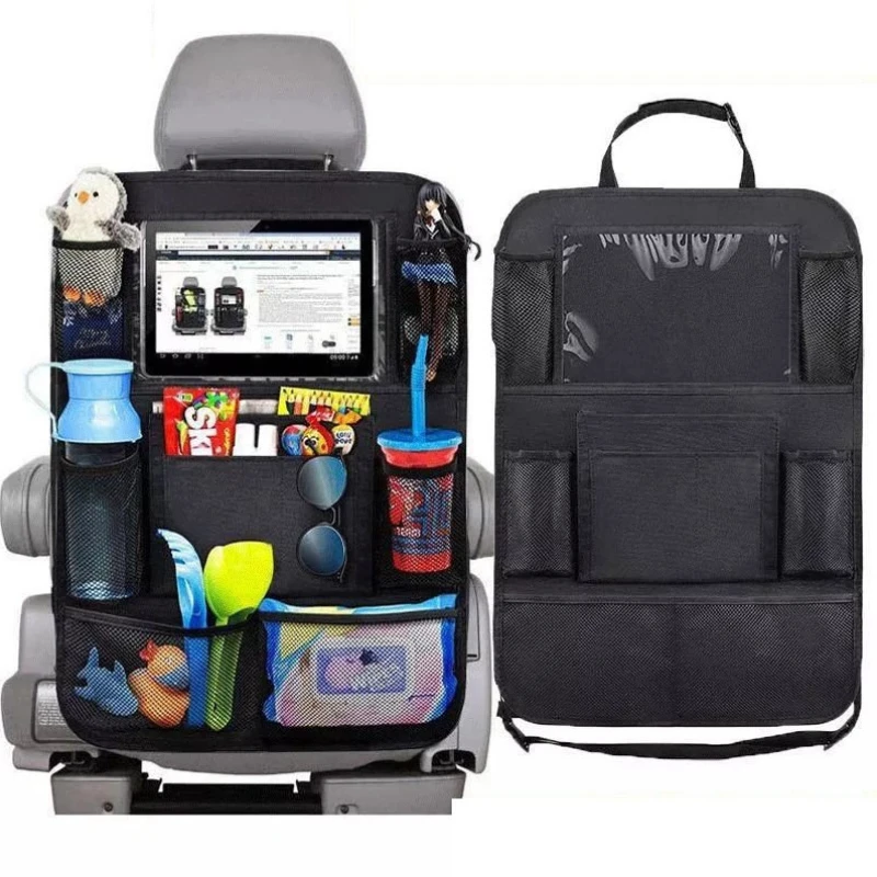 

Car Seat Organizer Seat Back Bag Multifunctional Oxford Fabric Car Back Multi Pocket Storage Bag with Tablet Holder Protector