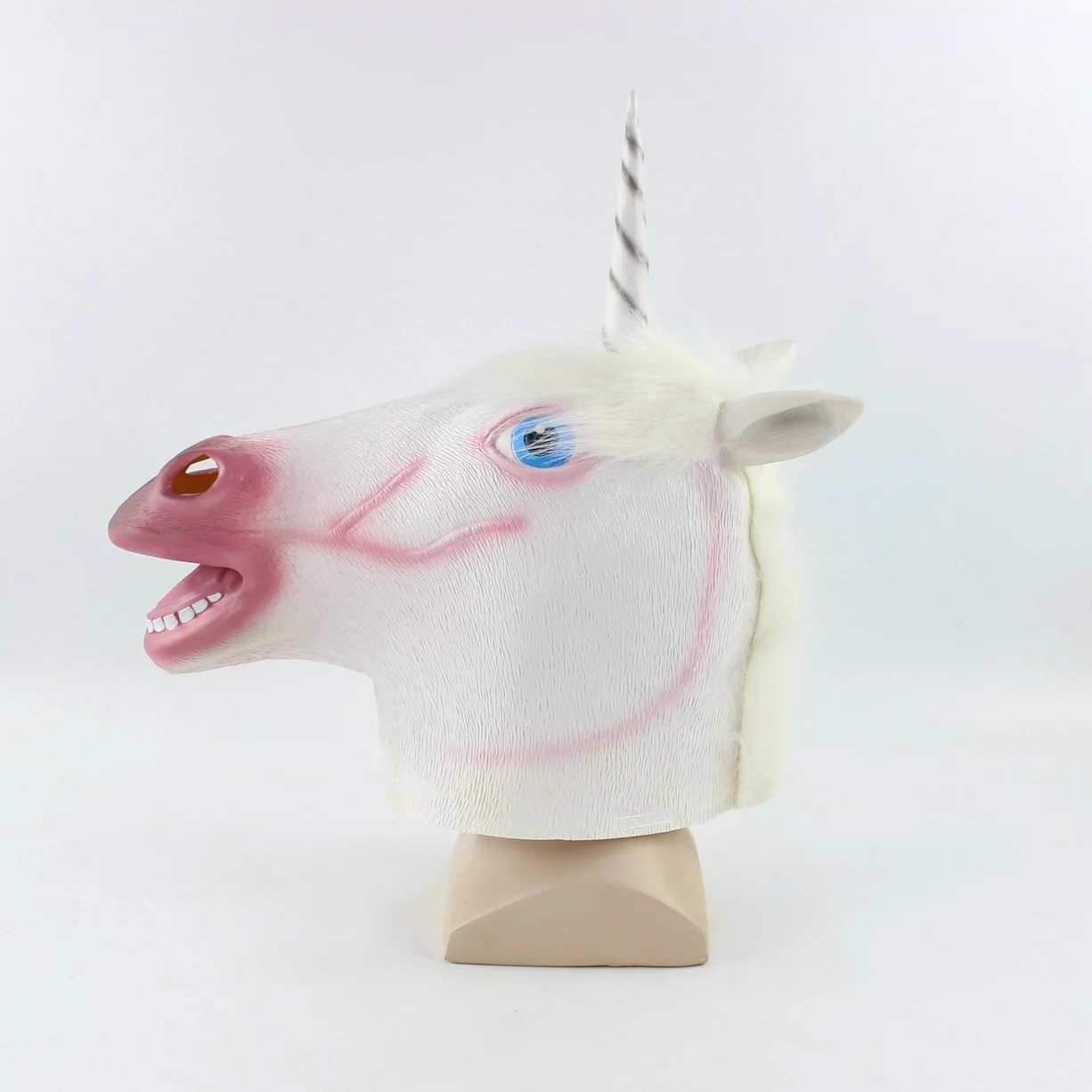 

Cute Unicorn Animal Latex Mask Girl Prom Halloween Horse Model Headgear Free Shipping
