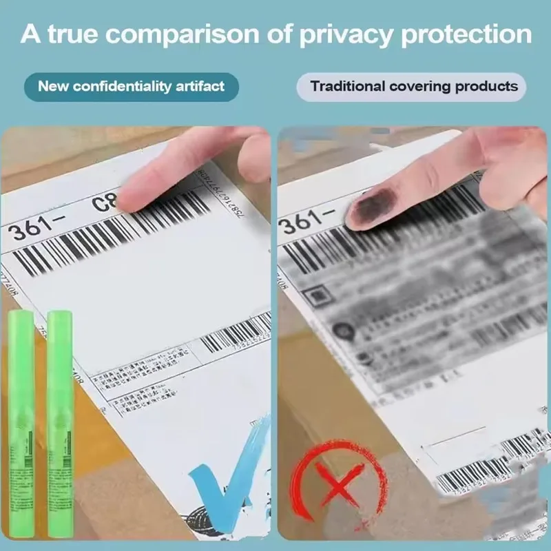 열전사 용지 스프레이 수정액 개인정보 보호 지우개 익스프레스 데이터 제거 펜 자국 없는 코드 차단 미스트